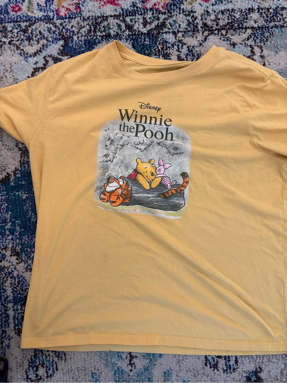 Disney Yellow Graphic Tee - Winnie the Pooh Label